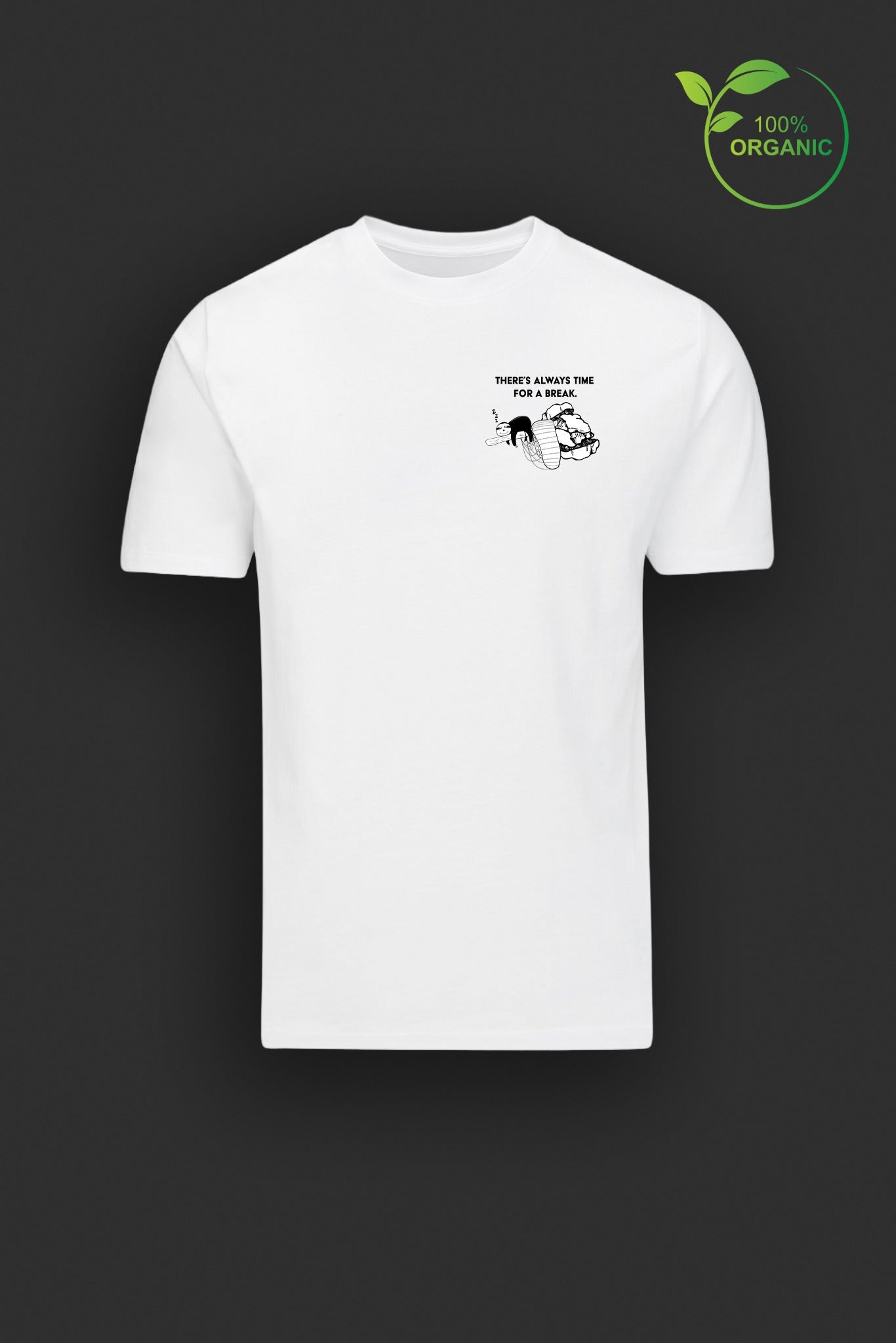 "BREAK TIME" ORGANIC T-SHIRT