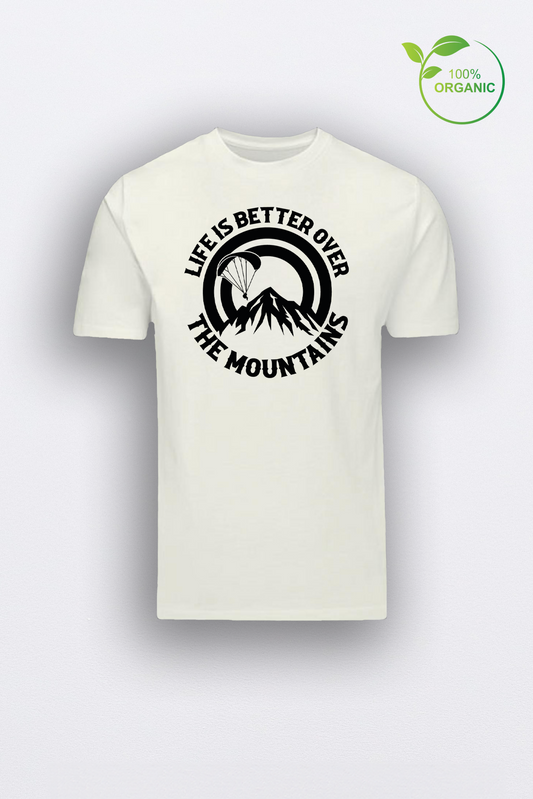 "OVER THE MOUNTAIN" ORGANIC T-SHIRT